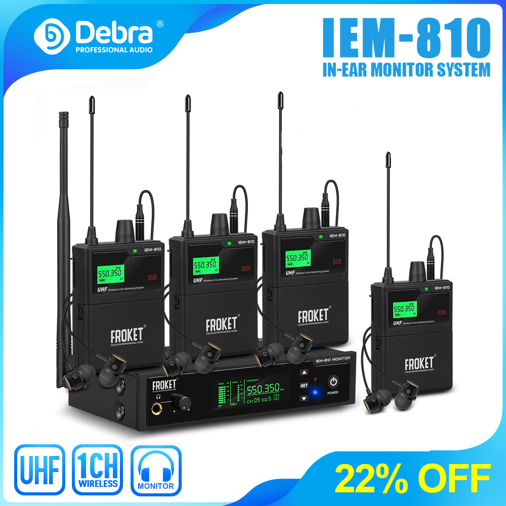 In Ear Monitor Iem - Debra New UHF In-Ear Monitoring System
