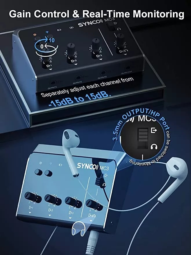 Synco MC3 Lite Audio Mixer 4 C - Audio Music Video ulasan dan harga