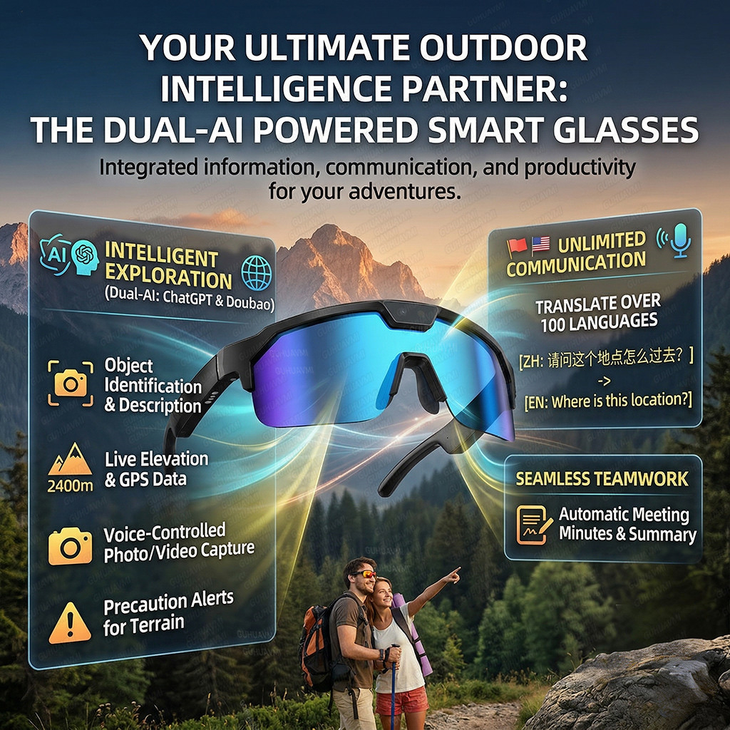 Photochromic Smart Glasses 120 - Audio Music Video ulasan dan harga