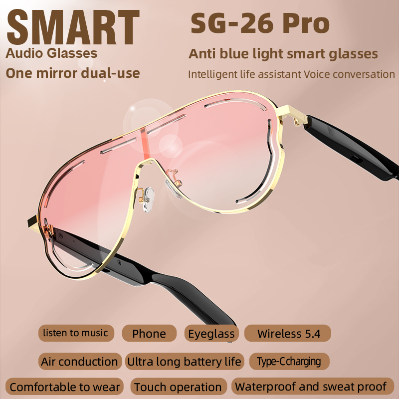 SG26 Pro Smart Bluetooth Sungl - Music Audio Pro ulasan dan harga