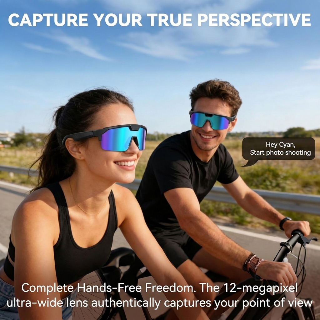 2026 New AI Smart Sports Glass - Audio Music Video ulasan dan harga