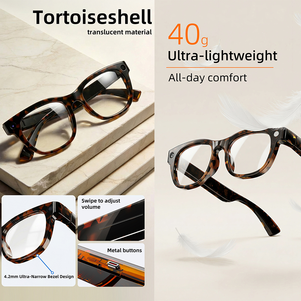 G600 Pro AI Smart Glasses 13MP - Music Audio Pro ulasan dan harga