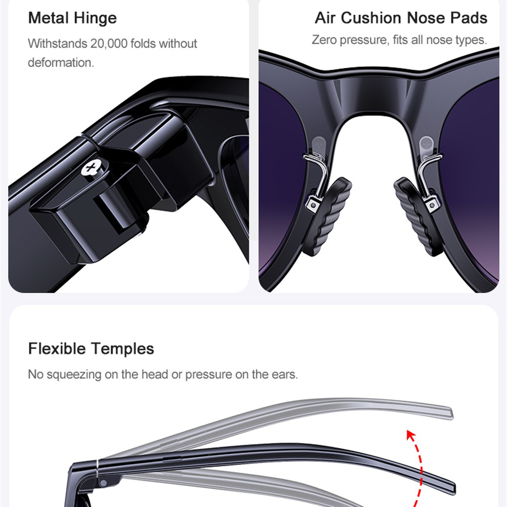 Smart Glasses AI Assistant Rea - Audio Music Video ulasan dan harga