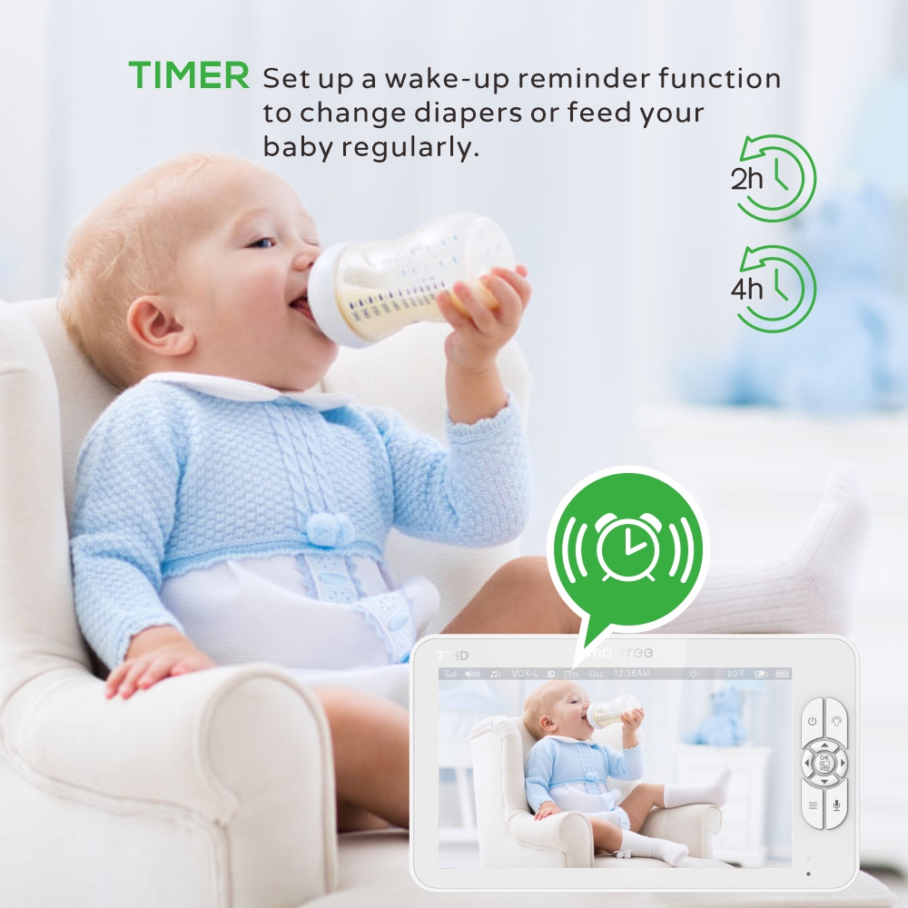 7.0 Inch HD Video Baby Monitor - Audio Music Video ulasan dan harga