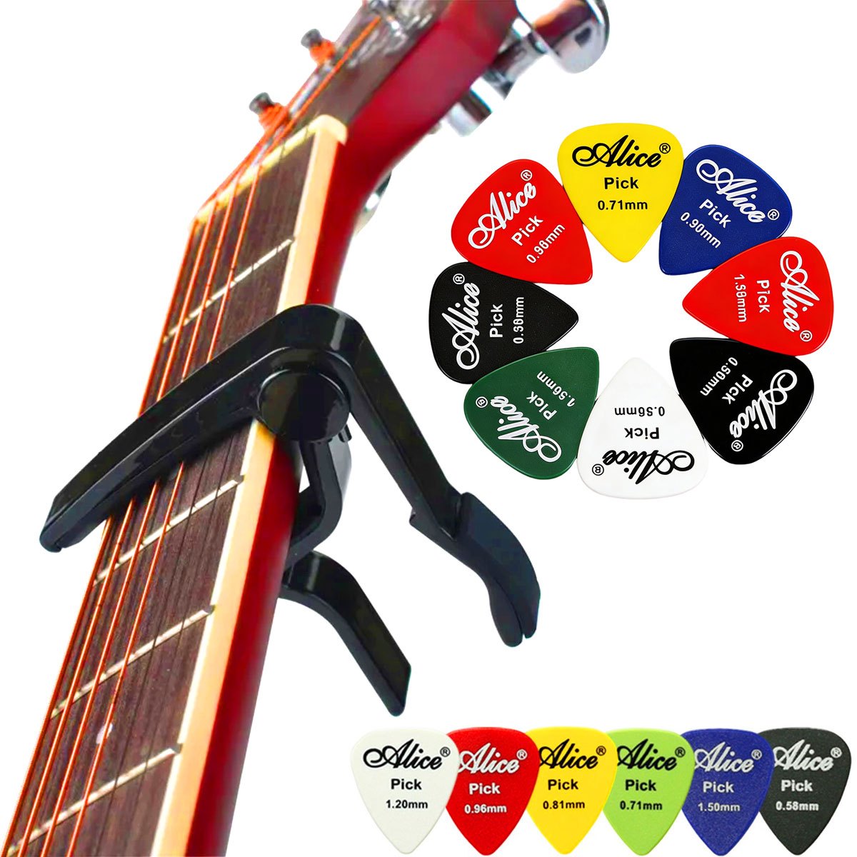 Black Alloy Quick Change Guita - Guitar Capo Clip ulasan dan harga