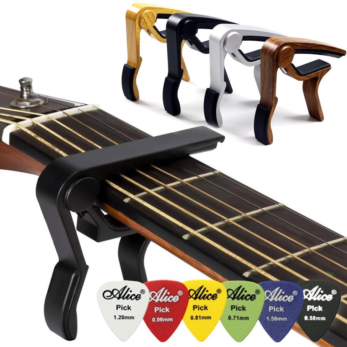 Black Alloy Quick Change Guita - Guitar Capo Clip ulasan dan harga