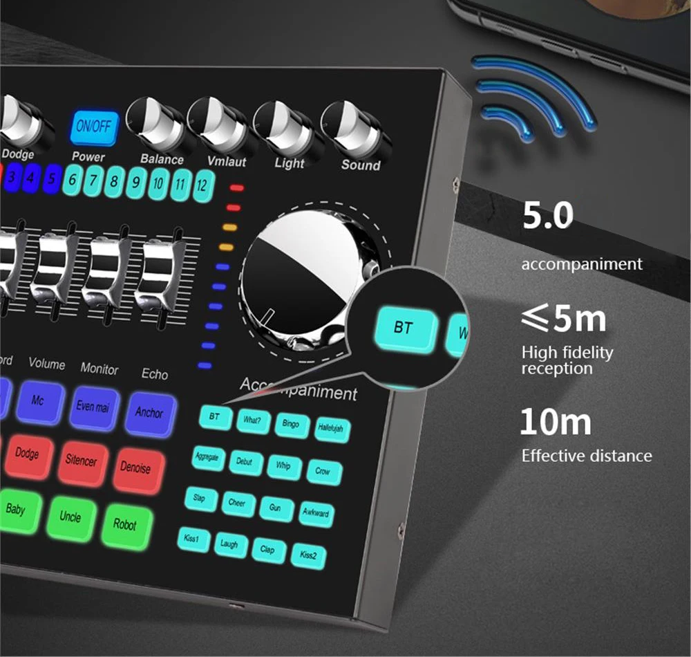 K1 Live Sound Card Voice Chang - Music Audio Pro ulasan dan harga