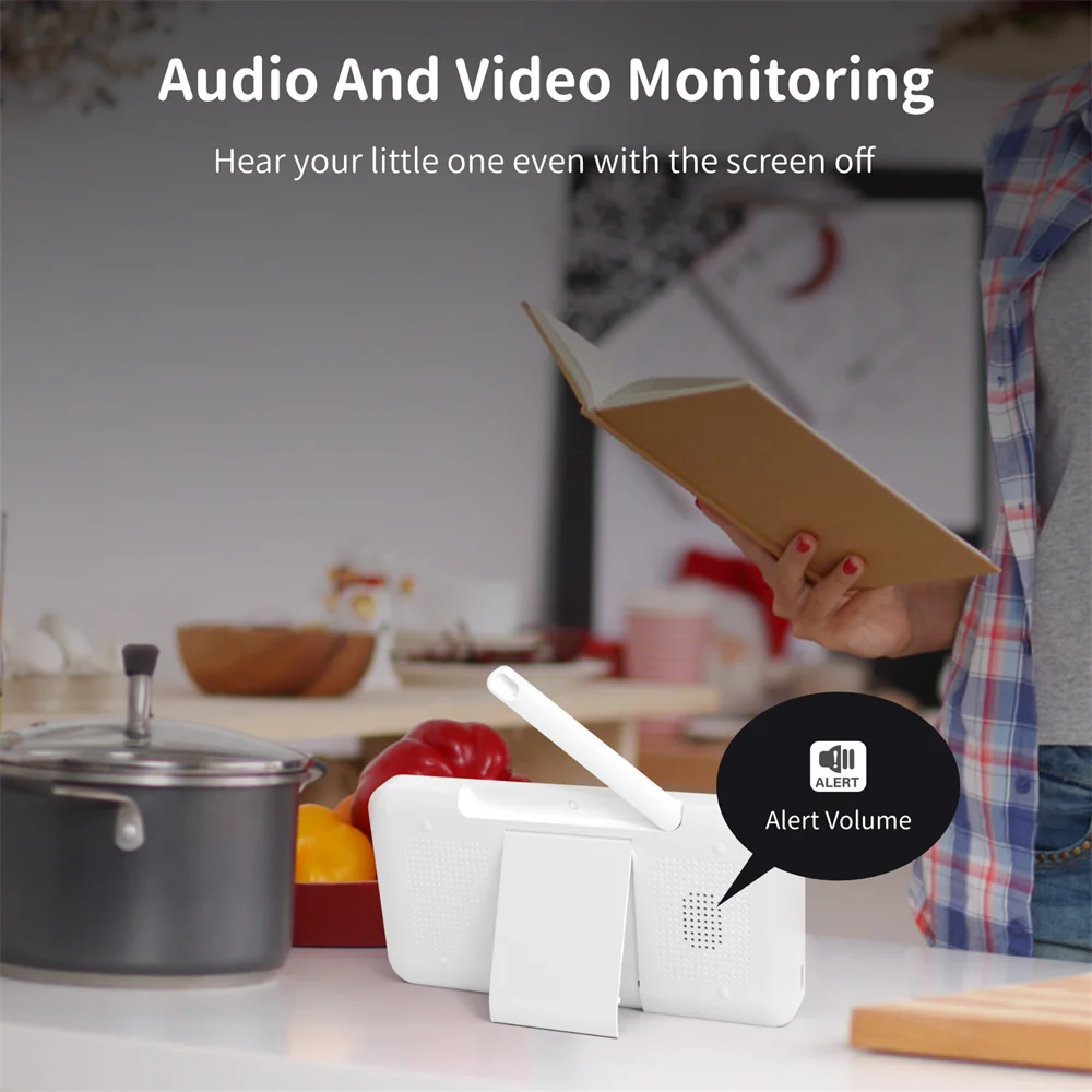 Babystar 5 Inch Wifi Baby Moni - Audio Music Video ulasan dan harga