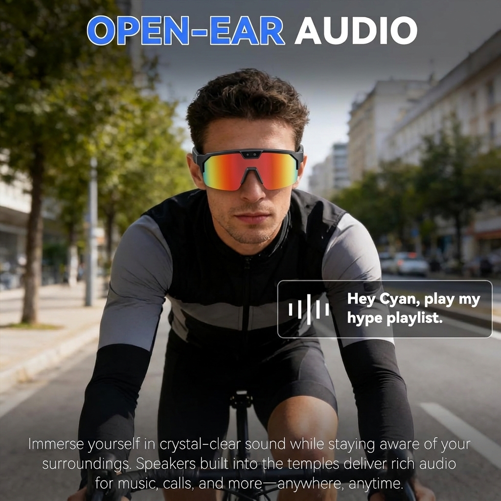 2026New AI Smart Glasses 1200P - Audio Music Video ulasan dan harga