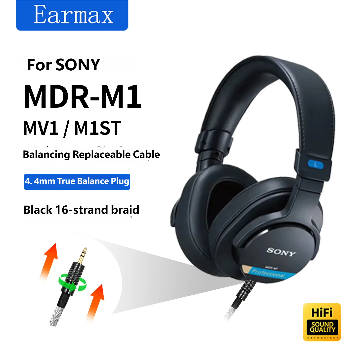 For SONY MDR-M1 MV1 M1ST 4.4mm - Cable Xlr Balanced ulasan dan harga