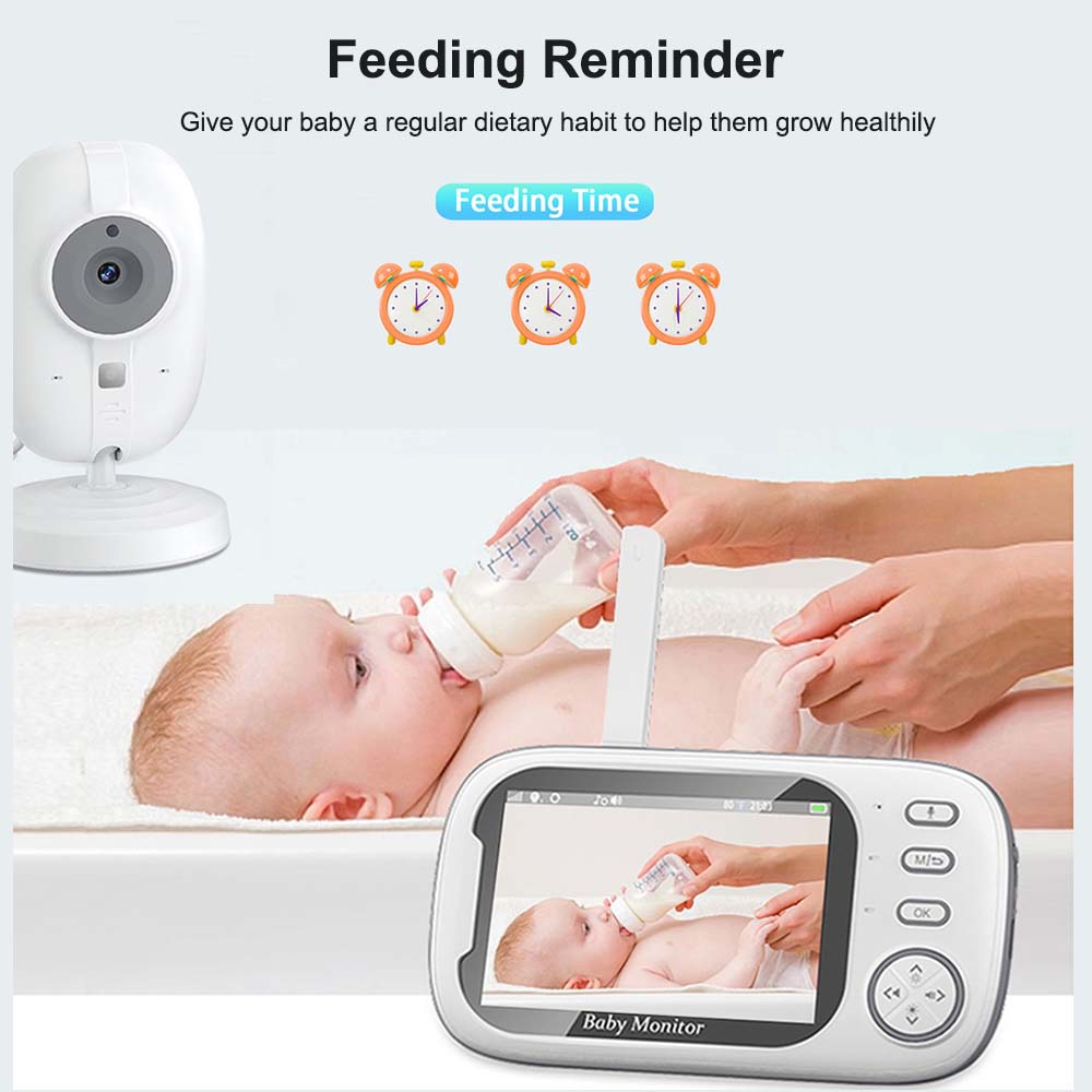 3.5'' Video Baby Monitor 2.4G  - Audio Music Video ulasan dan harga