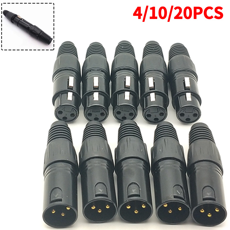 4/10/20PCS 3-Pin XLR Male to F - Cable Xlr Balanced ulasan dan harga